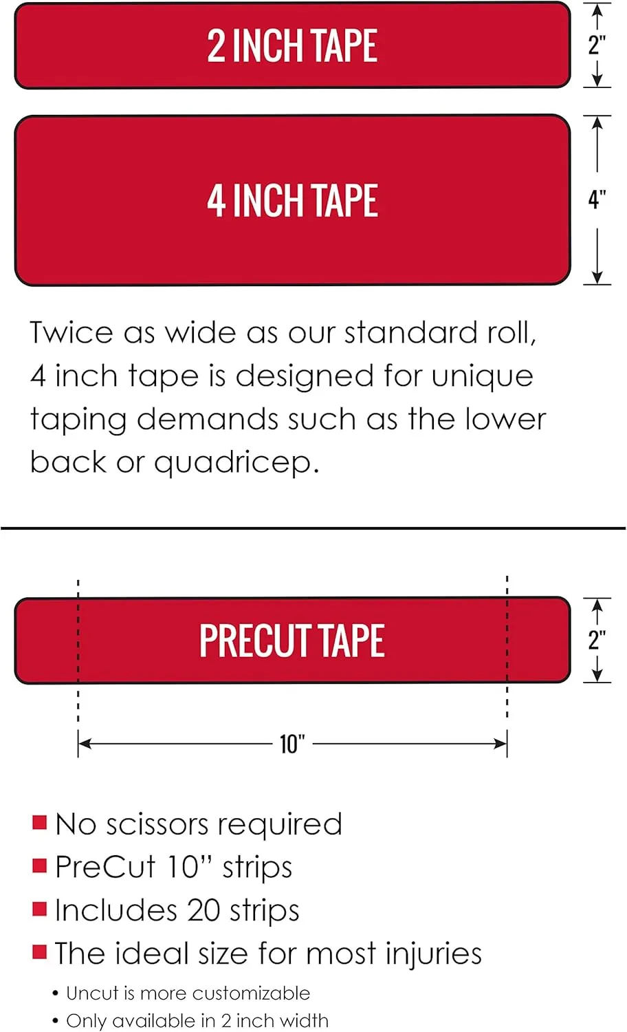 RockTape 2-Inch Extra Sticky Kinesiology Tape