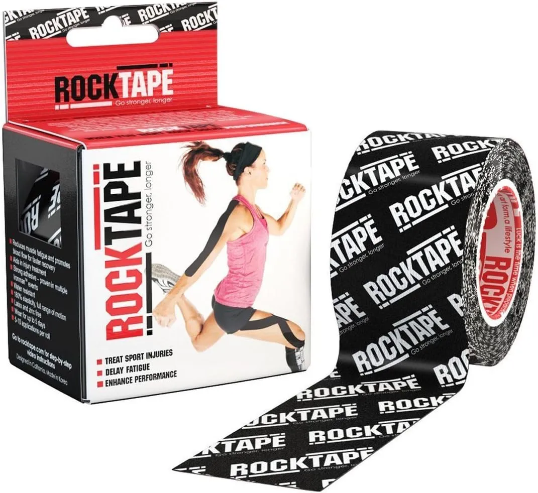 RockTape, Black Logo, 2" x 16.4' (5cmx5m)