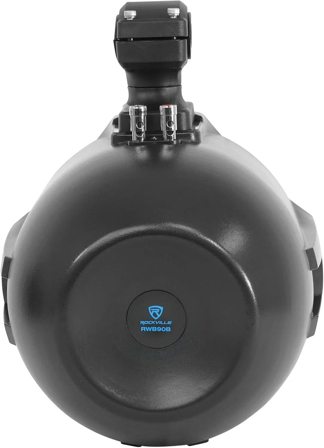 Rockville RWB90B 300W Marine Wakeboard Tower Speakers (2), 8" 2-Way, 360 Swivel, Waterproof, Stainless Hardware, UV-Resistant, Perfect for Boats, Jeeps, ATVs