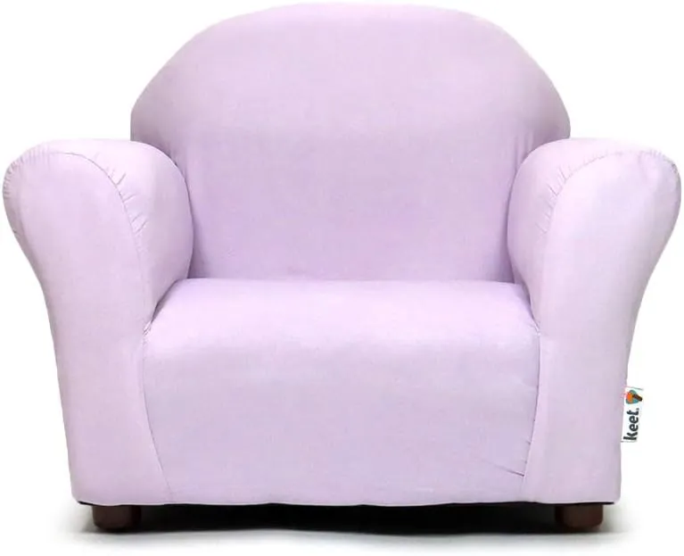 Roundy Toddler Armchair with Soft Microsuede Upholstery Durable Wooden Frame, Ergonomic Design, Fully Assembled, Comfortable Kids Chair for Ages 2-5, Ideal for Bedroom, Playroom & Daycare Use.