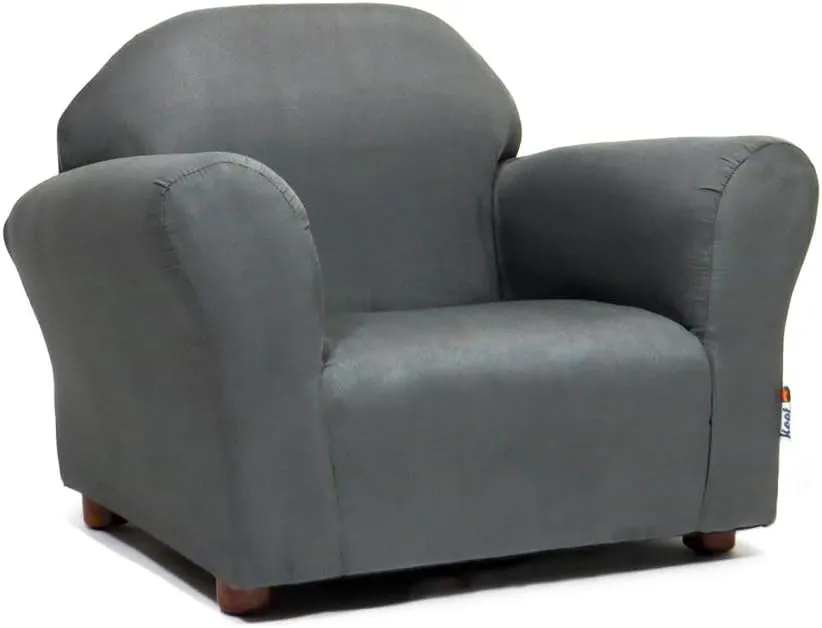 Roundy Toddler Armchair with Soft Microsuede Upholstery Durable Wooden Frame, Ergonomic Design, Fully Assembled, Comfortable Kids Chair for Ages 2-5, Ideal for Bedroom, Playroom & Daycare Use.