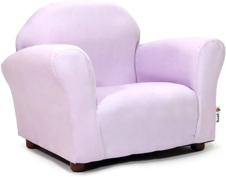 Roundy Toddler Armchair with Soft Microsuede Upholstery Durable Wooden Frame, Ergonomic Design, Fully Assembled, Comfortable Kids Chair for Ages 2-5, Ideal for Bedroom, Playroom & Daycare Use.