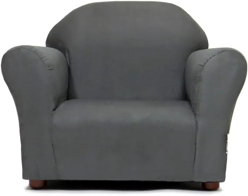 Roundy Toddler Armchair with Soft Microsuede Upholstery Durable Wooden Frame, Ergonomic Design, Fully Assembled, Comfortable Kids Chair for Ages 2-5, Ideal for Bedroom, Playroom & Daycare Use.