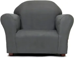 Roundy Toddler Armchair with Soft Microsuede Upholstery Durable Wooden Frame, Ergonomic Design, Fully Assembled, Comfortable Kids Chair for Ages 2-5, Ideal for Bedroom, Playroom & Daycare Use.