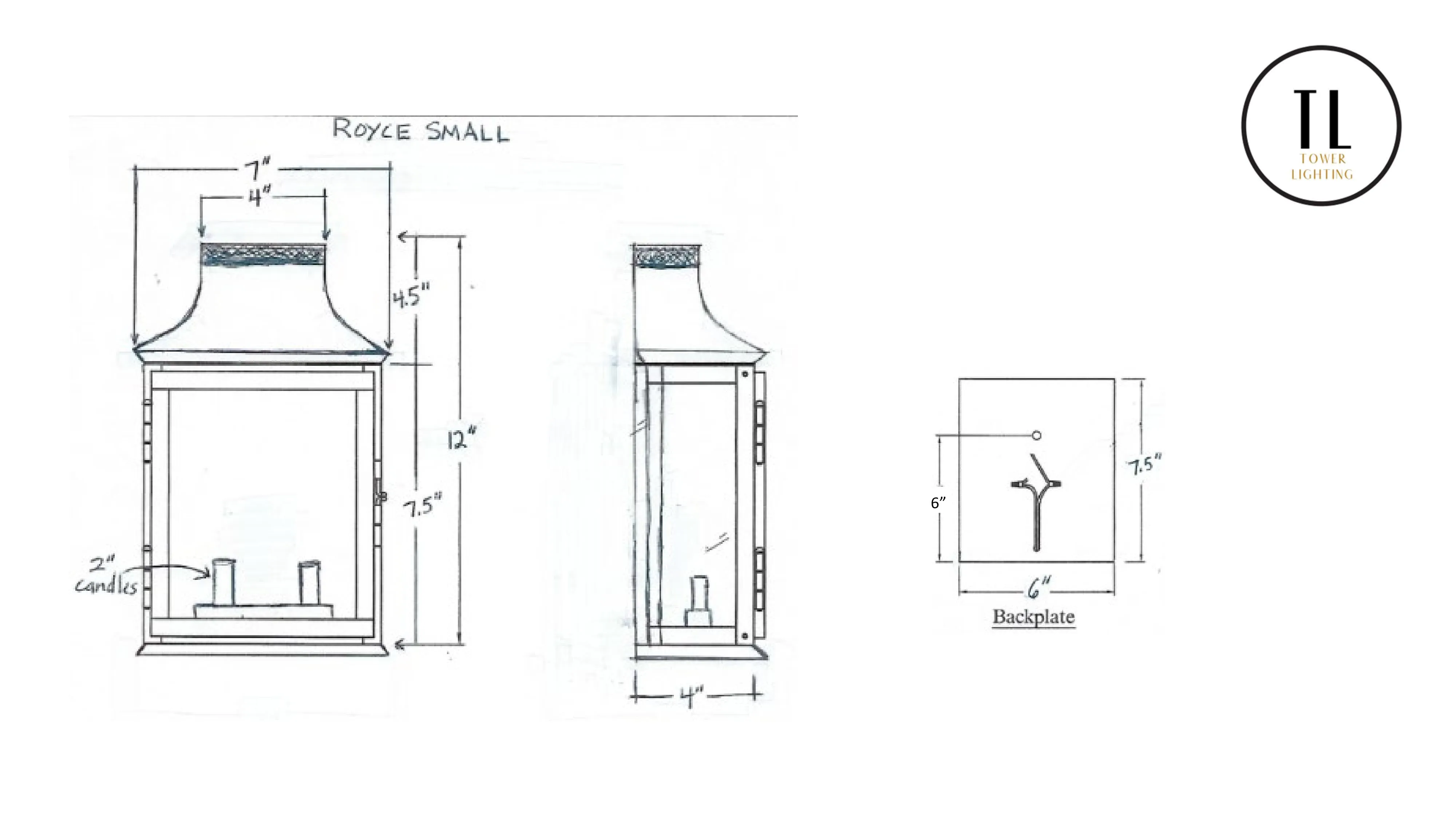Royce Lantern - Wall Mount