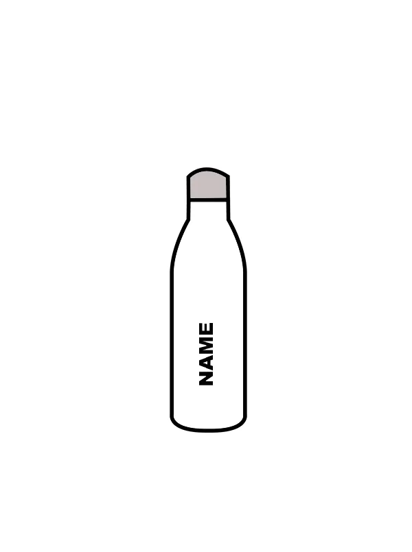 RUBY LILLY- WATER BOTTLE WHITE (IN-STOCK)