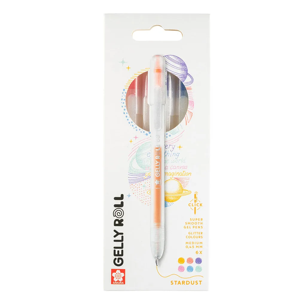 Sakura Gelly Roll Retractable Stardust Set of 6