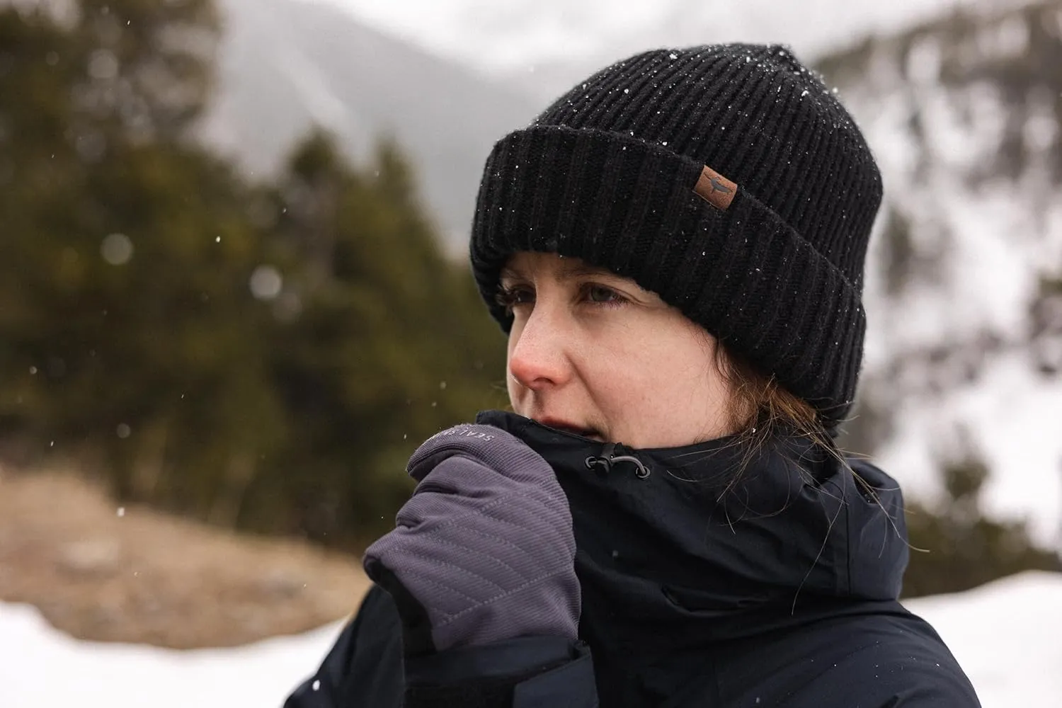 SEALSKINZ Unisex Bacton Waterproof Cold Weather Roll Cuff Beanie