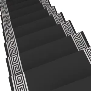 Self-Adhesive Stair Treads Carpet, Anti Slip Stair Pads, Full Roll Children Elders Pets Friendly Protection Rug, Step Protector, Home Staircase Decor Step Protector (Color : Grey(Width: 100C