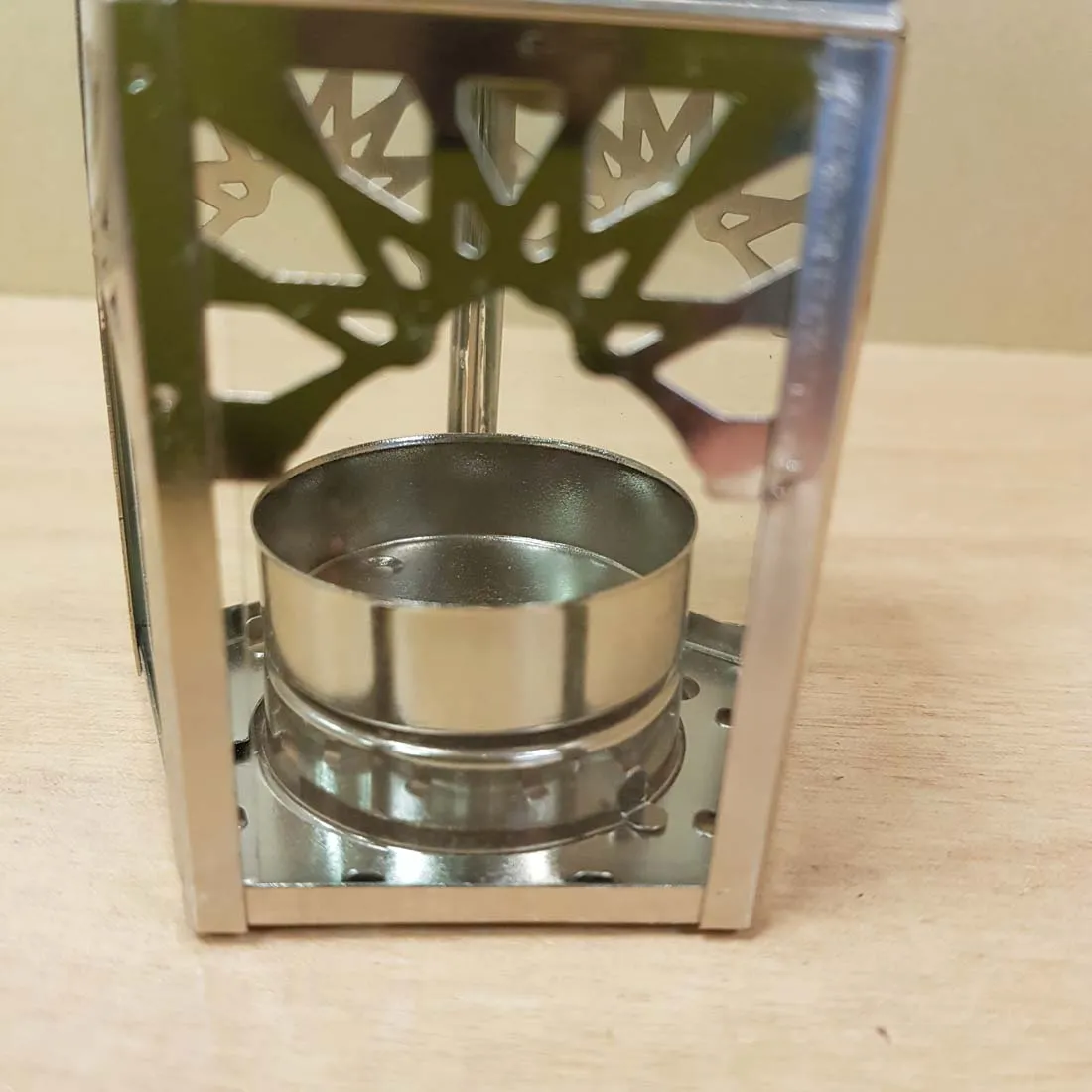 Silver Mini Lantern Moroccan Inspired  (approx. 7x15cm)