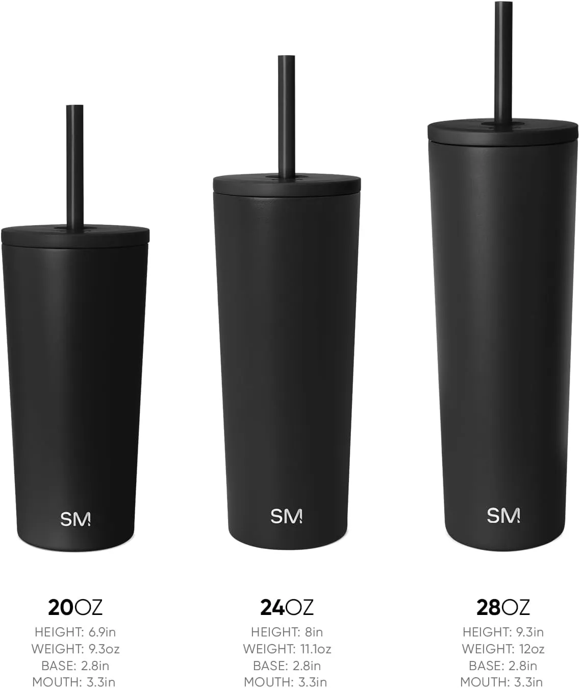 Simple Modern Insulated Tumbler with Lid and Straw | Iced Coffee Cup Reusable Stainless Steel Water Bottle Travel Mug | Gifts for Women Men Her Him | Classic Collection | 24oz | Cream Leopard