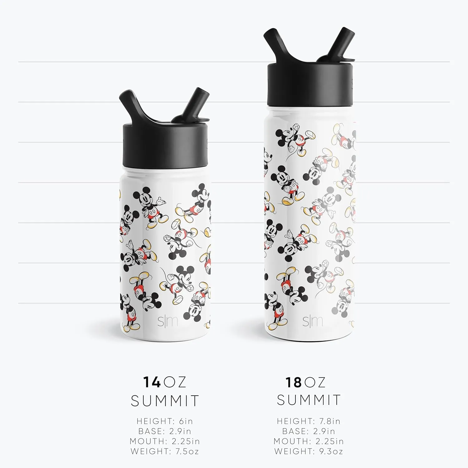Simple Modern Kids Summit Water Bottle with Straw Lid | Disney Wish 14oz Stainless Steel Cup Insulated Tumbler for Girls, School | Asha's Adventure
