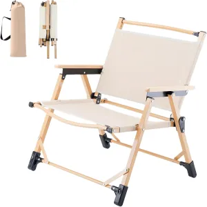 Sitsure Portable Folding Quad Arm Chair with Carry Bag-Heavy Duty Camping Chair 350 lbs Capacity, Lightweight Outdoor Collapsible Design for Beach, Hiking, Picnics, Sports & Tailgating (Khaki)
