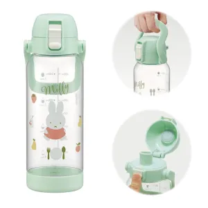 Skater PDMK10-A Drink Marker Bottle, 3.3 fl oz (1 L), Easy To See What You Drink At A Glance, Includes Handle, Plastic Water Bottle, Miffy
