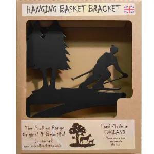 Skiing Hanging Basket Bracket