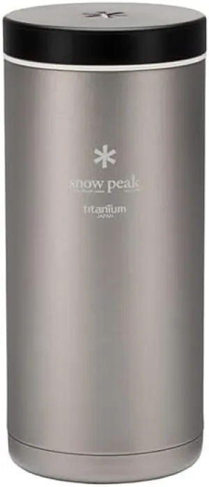 Snow Peak Titanium Kanpai Bottle - Double-Wall Insulated Thermos Water Bottle - Perfect Addition to Camping, Hiking, or Backpacking Gear - Bottle Keeps Drinks Hot or Cold - 350 ml