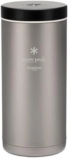 Snow Peak Titanium Kanpai Bottle - Double-Wall Insulated Thermos Water Bottle - Perfect Addition to Camping, Hiking, or Backpacking Gear - Bottle Keeps Drinks Hot or Cold - 350 ml