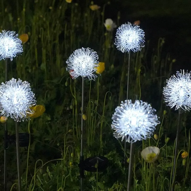 Solar Dandelion LED Garden Lantern - Decorative Outdoor Light