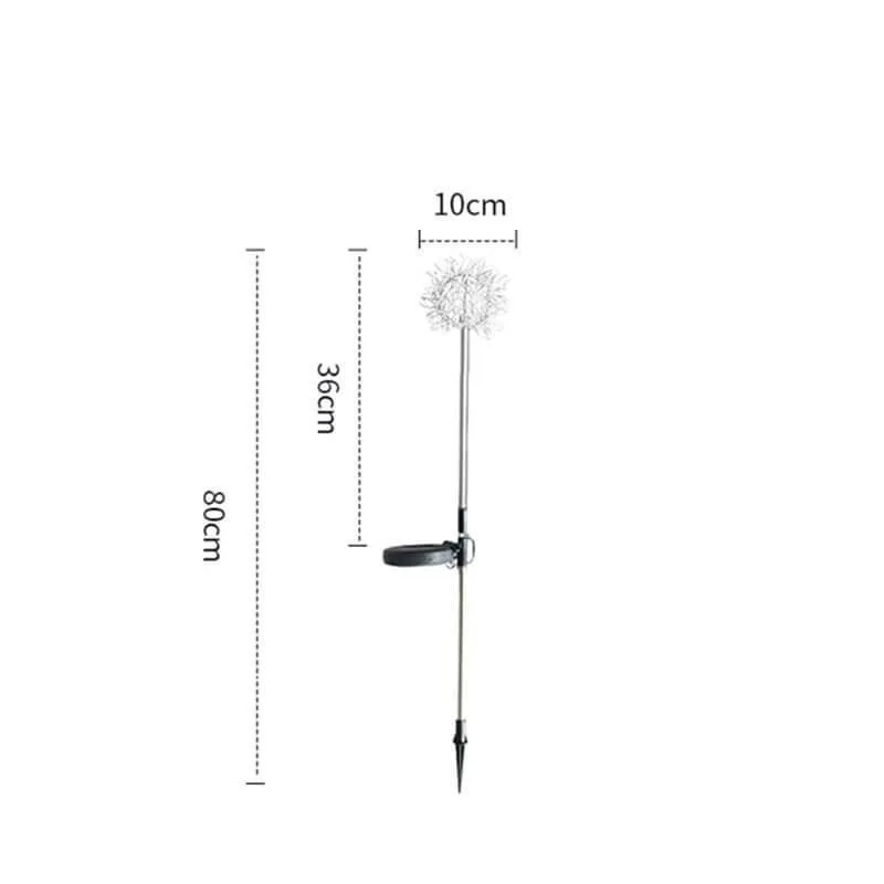 Solar Dandelion LED Garden Lantern - Decorative Outdoor Light