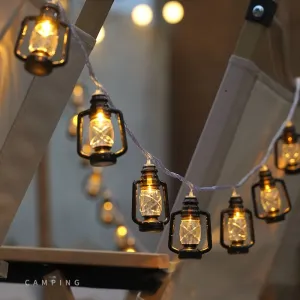 Solar-Powered Antique Lantern Fairy Lights, 7.2M