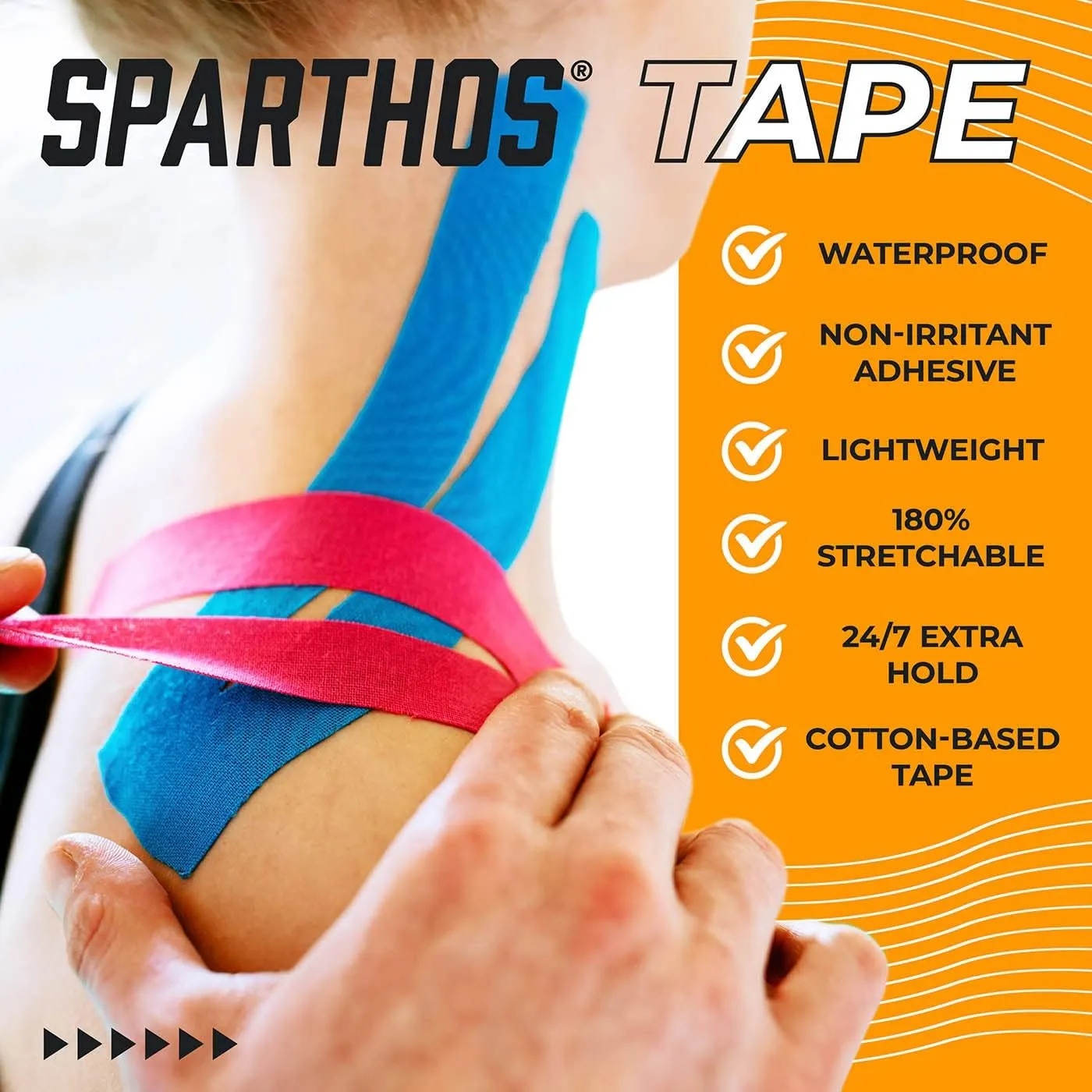 Sparthos Kinesiology Tape - Bulk Large Jumbo - Free Taping Guide! - Support for Pro Athletic Sports and Recovery - Kinetic Extreme Medical Med Strips - Uncut 115 ft Roll (Forest Green)