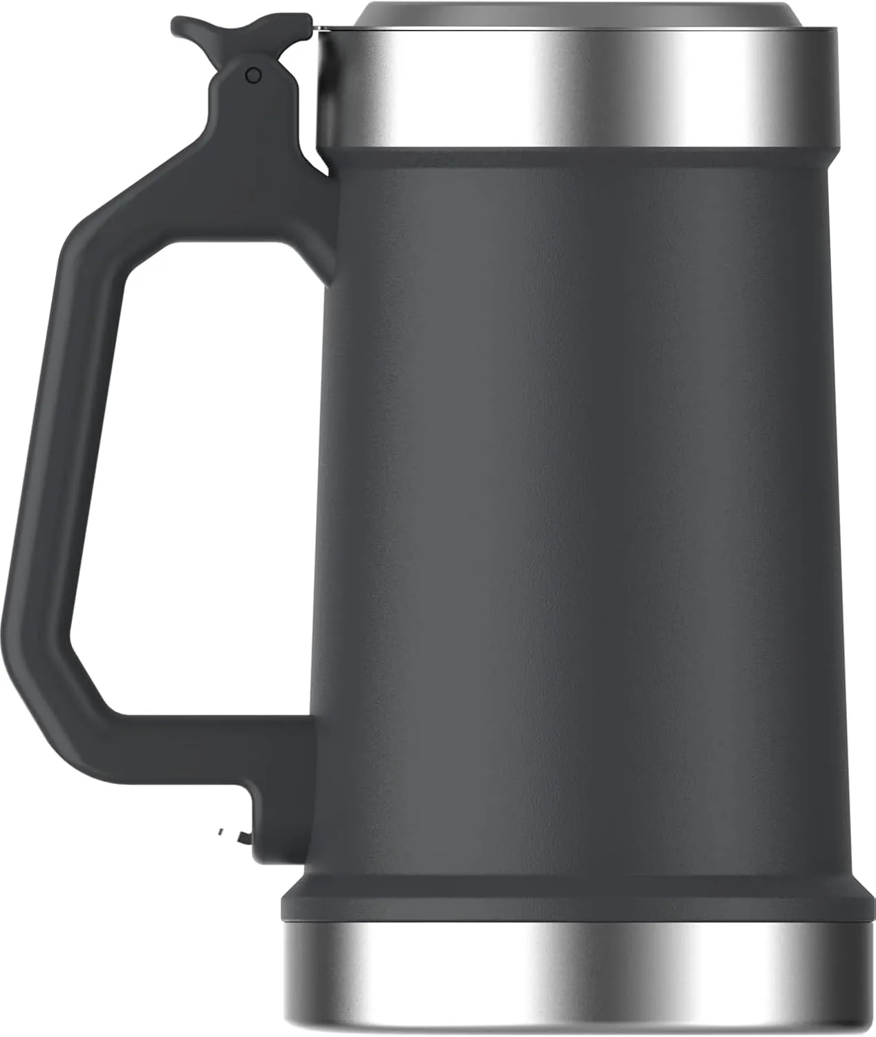 Stanley Classic Bottle Opener Beer Stein 24 oz | Flip Up Lid and Heavy Duty Handle with Built In Bottle Opener | Insulated Stainless Steel Beer Mug | BPA-Free | Stainless Steel Shale