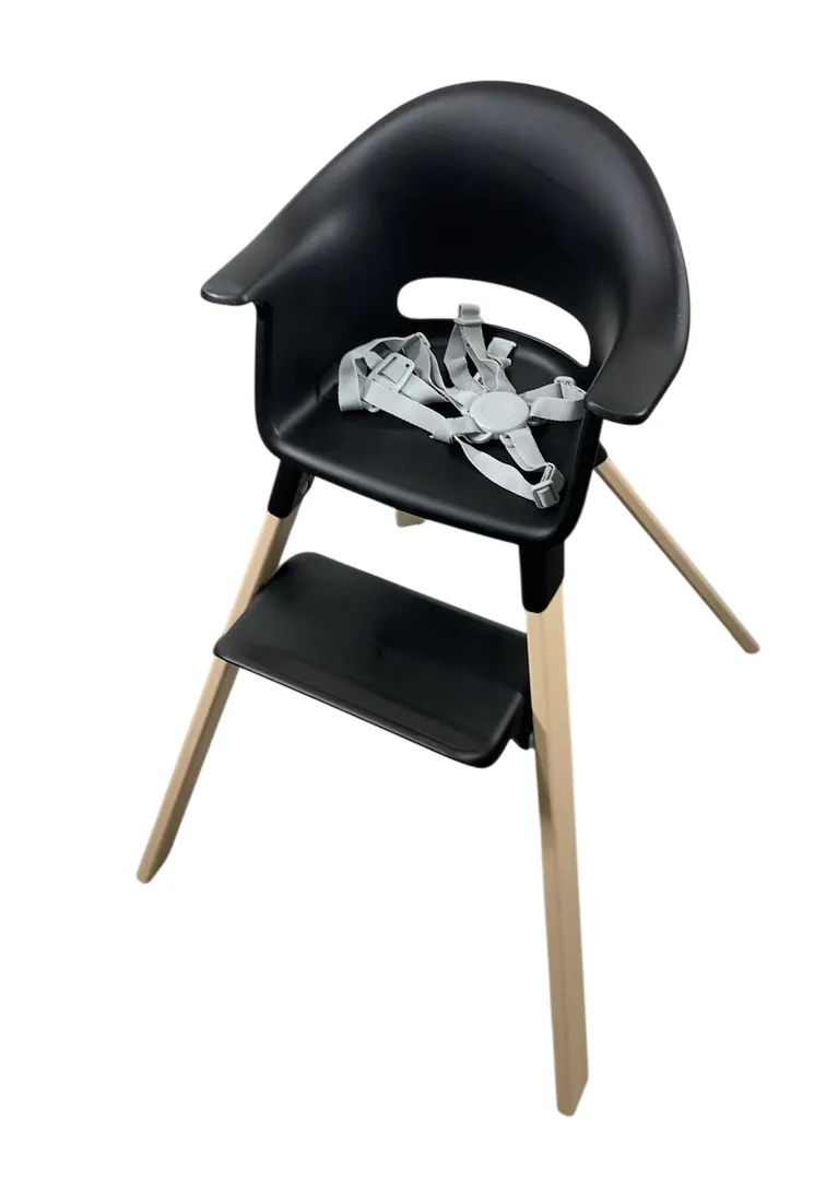 Stokke Clikk High Chair, Black Natural