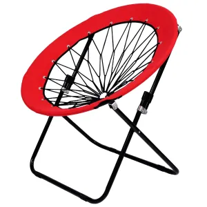 Story@Home Metal Red Solid 1 U Foldable Chair