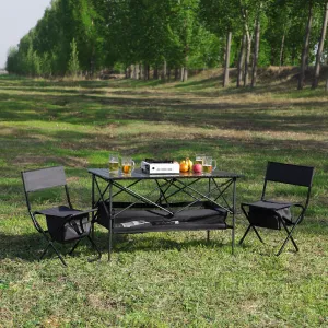 Streamdale 3-Piece Folding Table & Chairs Set for Outdoor Use