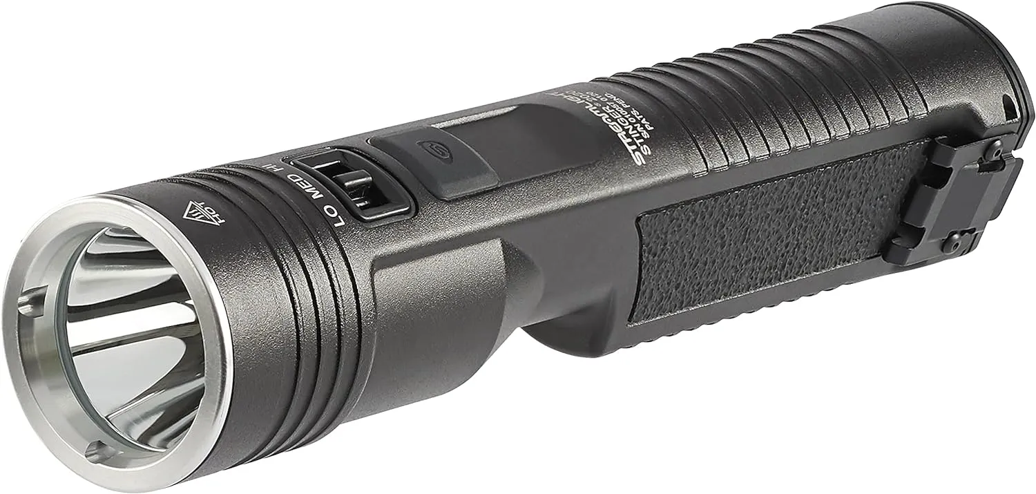 Streamlight 78101 Stinger 2020 2000-Lumen Rechargeable Professional Flashlight with 120V AC/12V DC 1 Holder Charger, Black