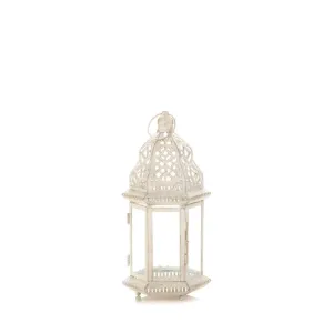Sublime Candle Lantern - 12" - White