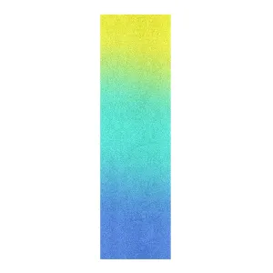Summer Fresh Gradient Blue Yellow Designed Skateboard Grip Tape roll Decorative Non Slip Waterproof Cruiser Grip Tape repuesto para patineta 33×9 Inch