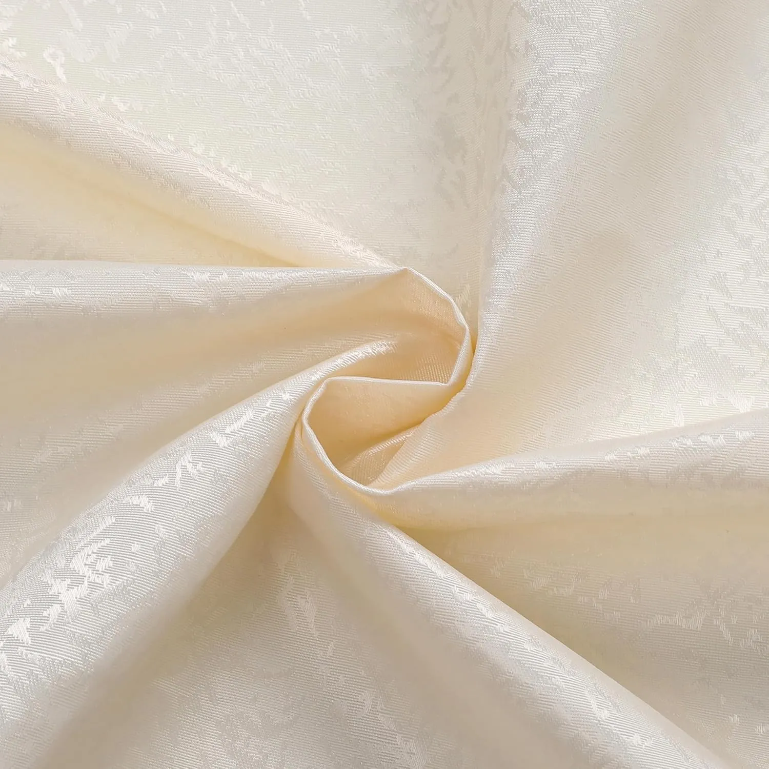 Tablecloth Cream Jacquard Rectangle Table Cloth 54 X 84 Inch, Water Resistant and Wrinkle Free Table Cover for Outdoor,Indoor,Party,Wedding,Dining Room