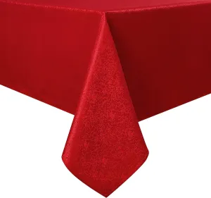 Tablecloth Red Jacquard Rectangle Table Cloth 54 X 84 Inch, Water Resistant and Wrinkle Free Table Cover for Outdoor,Indoor,Party,Wedding,Dining Room