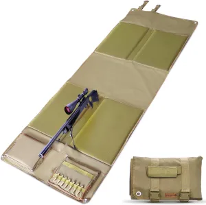 Tactical Shooting Mat, Extra Large Hunting Shooting Mats Prone Padded Roll Up Portable Waterproof Hunting Mats Accessories Non-Slip Durable Shooting Rest for Shooters Range Rifle