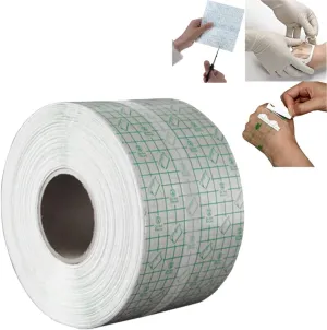 Tattoo Tape Transparent Waterproof Stretch Adhesive Bandage Fixed Tattoo Roll Waterproof Transparent Adhesive Dressing Fixer Plaster Stretch Fixation Tape Bandage 110yard * 3.9inch