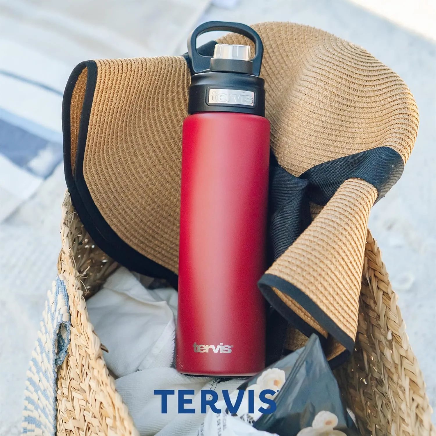 Tervis Marines Logo Engraved on Onyx Shadow Insulated Tumbler 24oz Wide Mouth Bottle Stainless Steel, 1 Count (Pack of 1)
