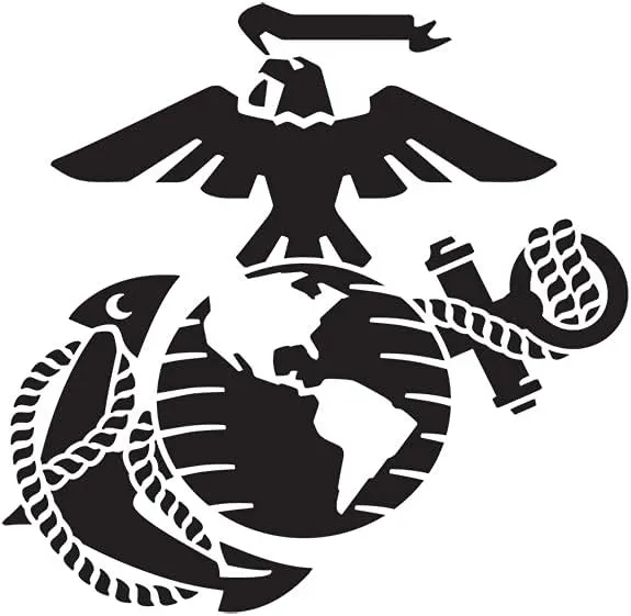 Tervis Marines Logo Engraved on Onyx Shadow Insulated Tumbler 24oz Wide Mouth Bottle Stainless Steel, 1 Count (Pack of 1)