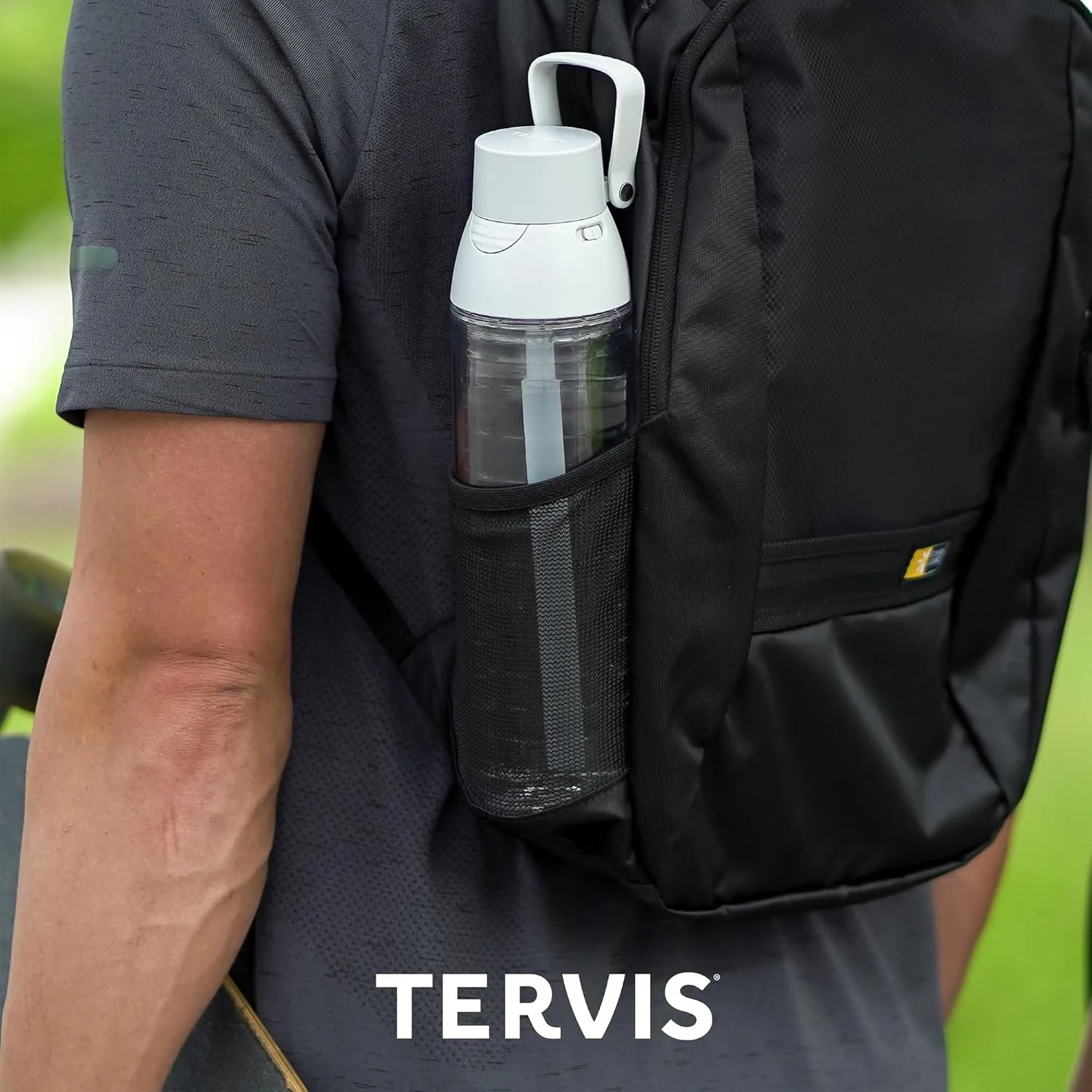 Tervis Peanuts - All Here Group Made in USA Double Walled Insulated Tumbler Travel Cup Keeps Drinks Cold & Hot, 24oz Venture Lite Water Bottle, Classic