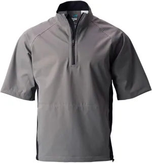TGW Men's Waterproof Short Sleeve Golf Rain Shirt Jacket Pullover for Golfing