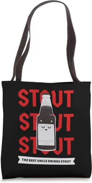 The Best Uncle Drinks Stout Kawaii Dark Beer Drinking Tote Bag