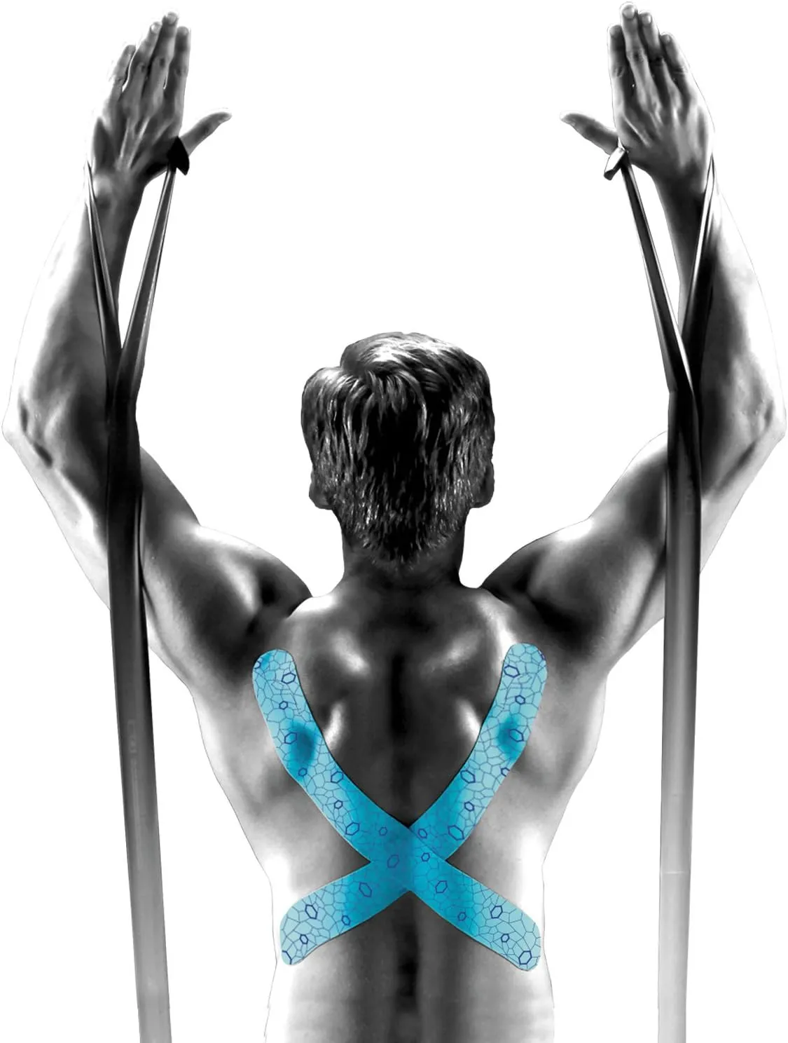THERABAND Kinesiology Tape With XactStretch Indicator For Perfect Stretch and Application Every Time, Best In Class Adhesion, Water Resistant