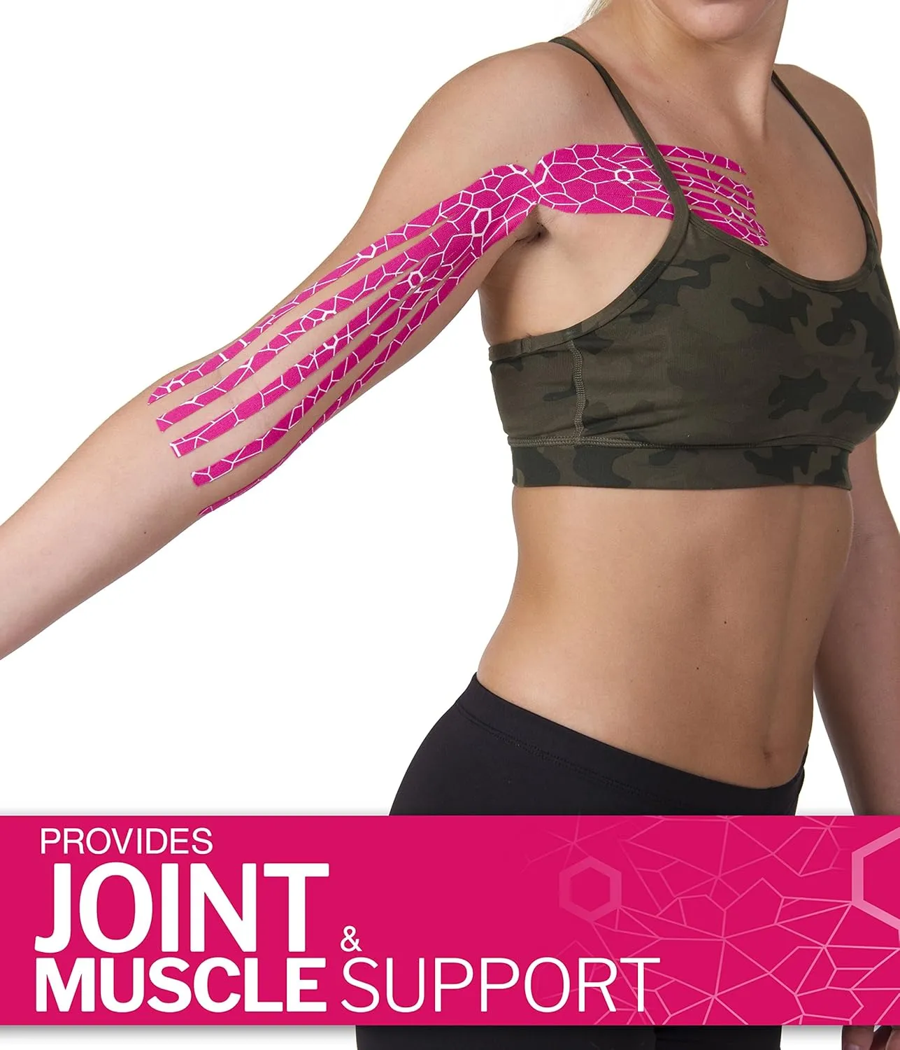Theraband Pink/White, 2" X 1" Strips