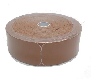 Therapist’s Choice® Kinesiology Tape, 2"x105' PRE-CUT Bulk Roll (BEIGE), PRE-CUT into easy-to-apply 10 inch strips.