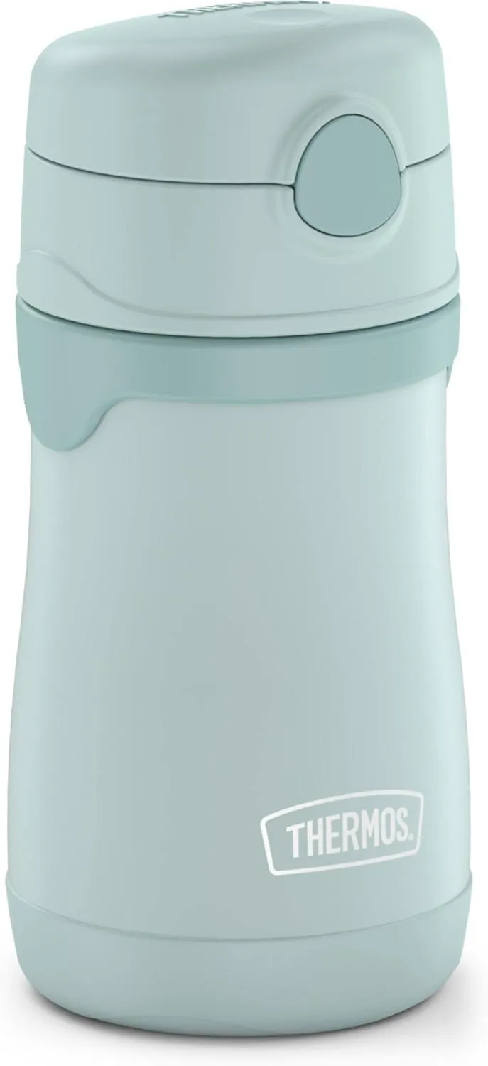 THERMOS BABY 10 ounce Stainless Steel Vacuum Insulated Straw Bottle, Mint