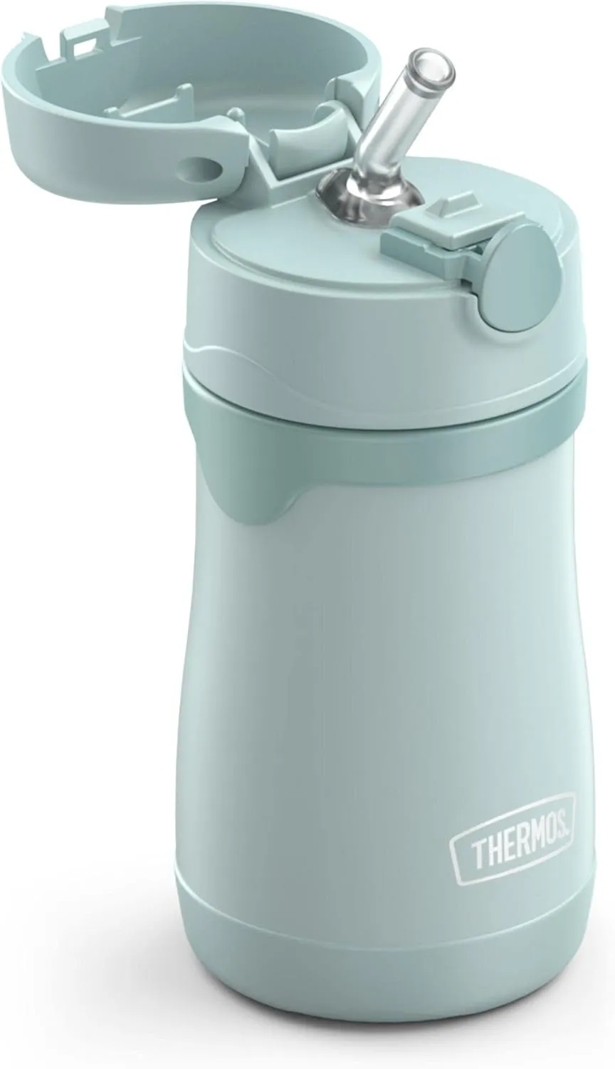 THERMOS BABY 10 ounce Stainless Steel Vacuum Insulated Straw Bottle, Mint