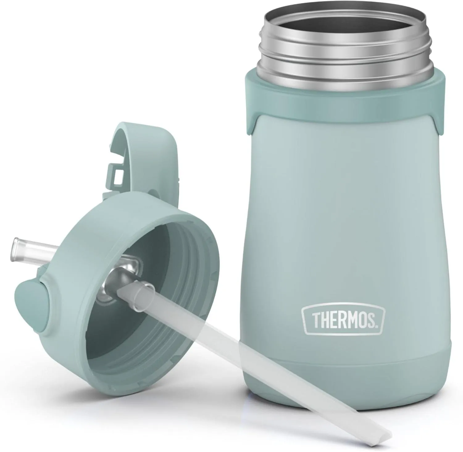 THERMOS BABY 10 ounce Stainless Steel Vacuum Insulated Straw Bottle, Mint