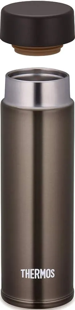 Thermos Water Bottle, Vacuum Insulated Pocket Mug, 5.1 fl oz (150 ml), Brown JOJ-150 BW (Small Capacity Model)