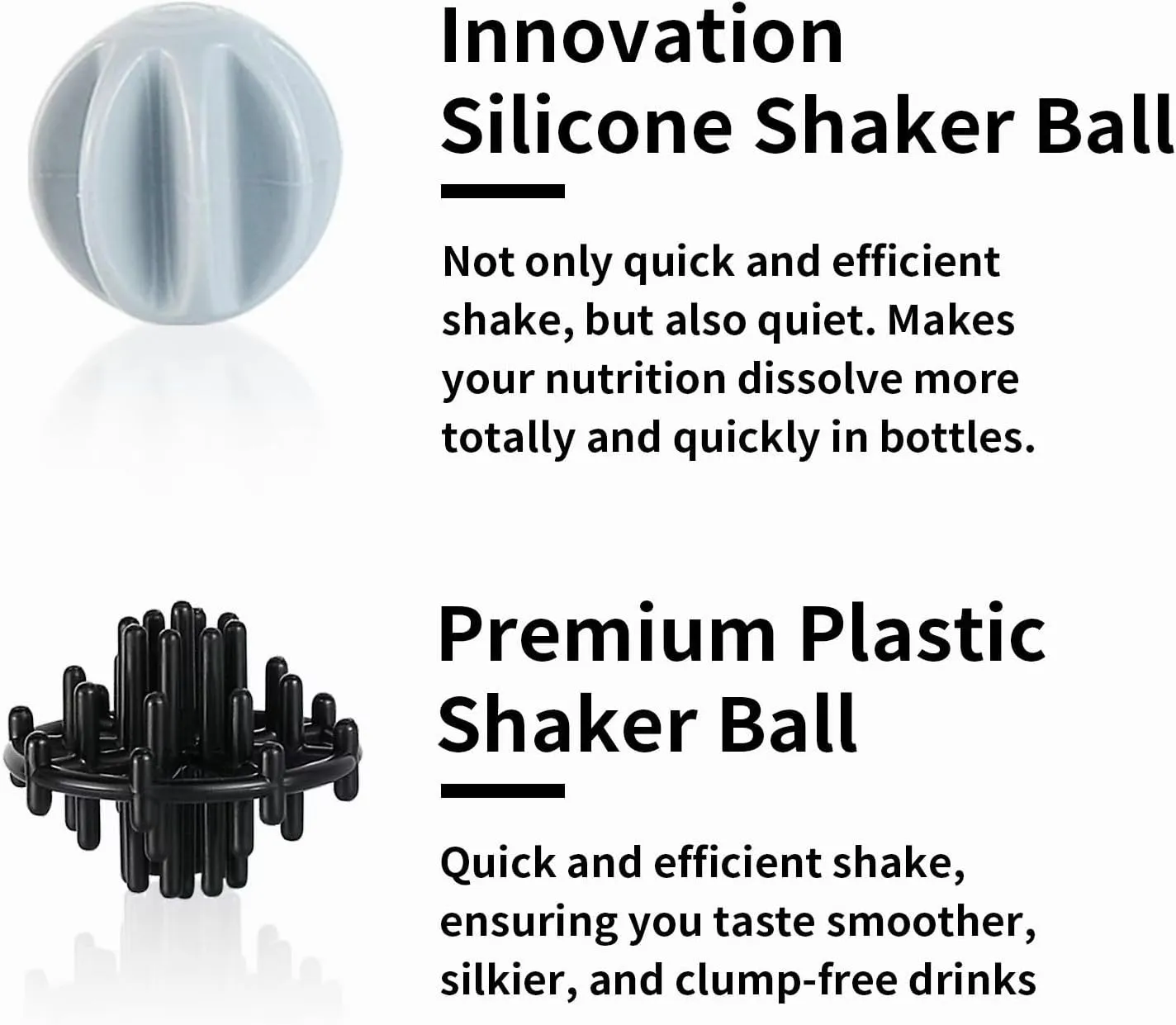 TOOFEEL Insulated Protein Shaker Bottle - 20 oz Double Walled Vacuum Metal, Keeps Cold/Hot, BPA Free Leakproof