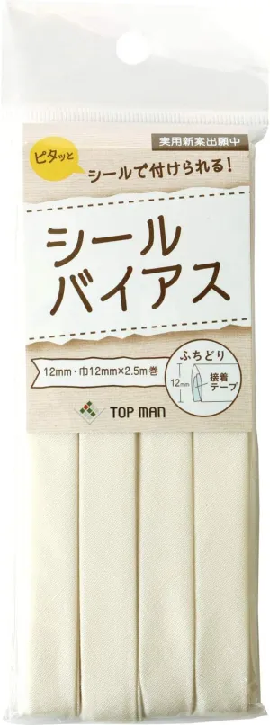 Topman Industries TM008 Seal Bias Tape Width 0.5 inches (12 mm) x 6.6 ft (2.5 m) Roll
